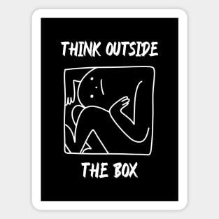 Think outside the box , think different Magnet